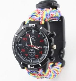 Compass Woven Watch with Multi-Function Watch