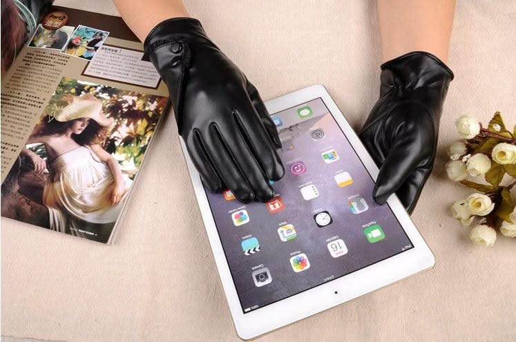 EXCLUSIVE WOMEN ONLY Soft winter Leather Gloves