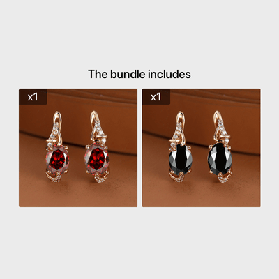 18K Gold Plated Blue Stone Stud Earrings Trendy Women Round Oval Cut White Blue Red Pink Stone Drop Earrings Anniversary Claw Earrings Jewelry