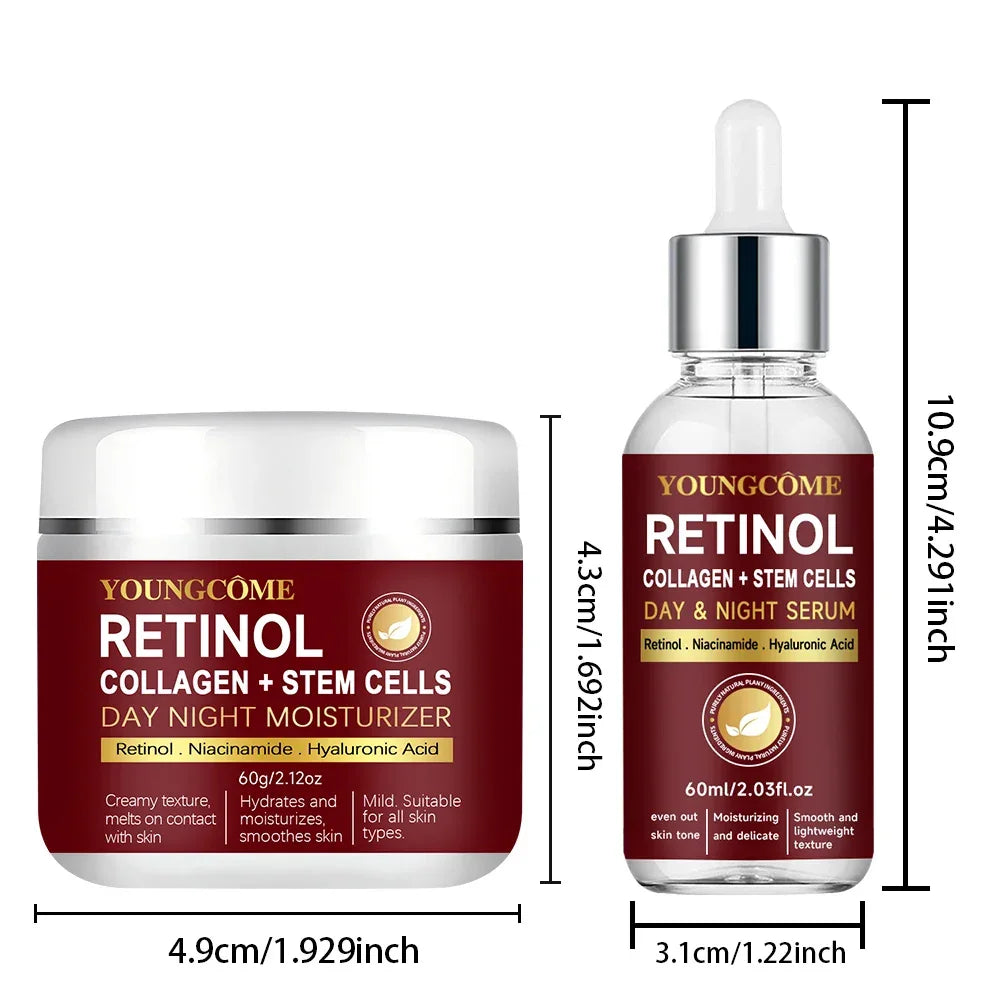 Retinol Day Night Moisturizer Neck and face set night cream Collagen Smooth wrinkles Face Cream For Moisturizer Whitening Bright