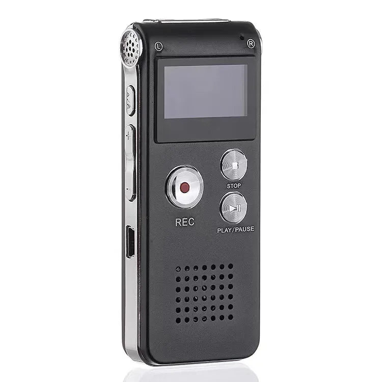 Digital Voice Activated Recorder with Playback 8GB MP3 Player Sound Audio Recorder Professional Mini USB Flash Drive Recording