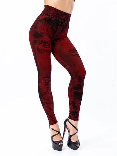 Women Tie Dye Gym Leggings Sexy