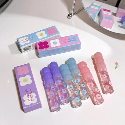 Shimmering Dewy Hydrating Lip Oil Gloss - Intense Moisturizer with Lightweight, Non-Sticky Shine - Perfect Long-Lasting Lip Care