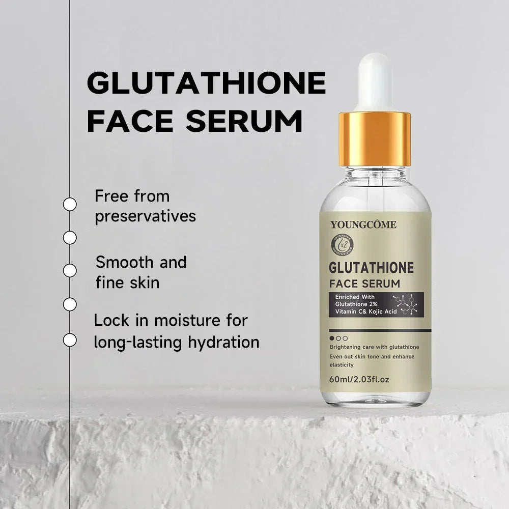 Glutathione Serum for Face for Brightening Skin,Dark Spot Corrector Sensitive Skin Cell Regenerating Lifting Skincare 40ml/60ml