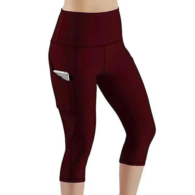 Women Fashion Sports Leggings With Pocket