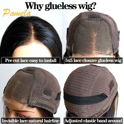 Short Blonde Wig Highlight Bob Glueless Wigs Human Hair Ready To Wear 250 Density Short Curly Brown Colored Human Hair Wigs