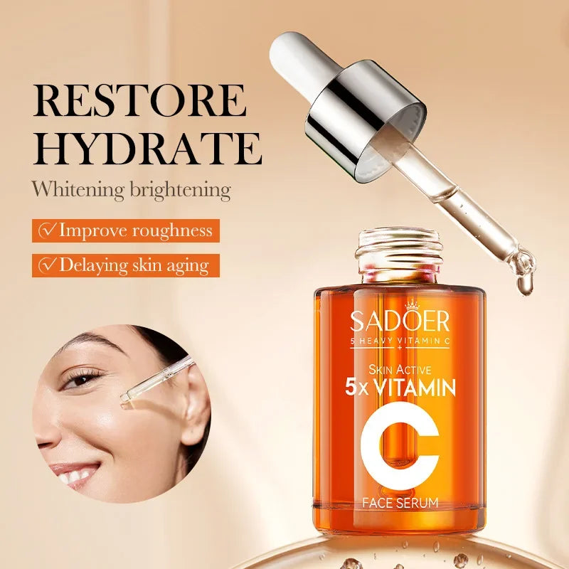 Vitamin C Hydrating Serum 5 functions Facial Moisturizing Repair Essence Facial Shrink Pores Brightning Korean SkinCare Products