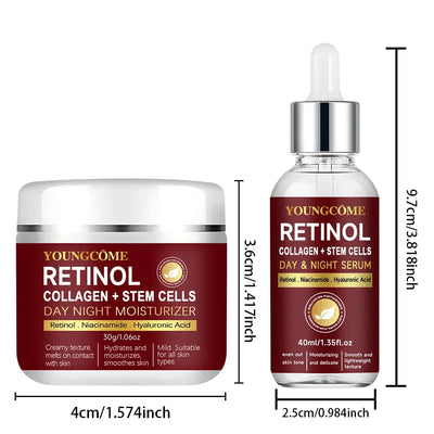 Retinol Day Night Moisturizer Neck and face set night cream Collagen Smooth wrinkles Face Cream For Moisturizer Whitening Bright