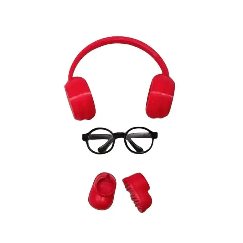 Labubu Doll Shoes and Headphone For 15-17cm Ropa 3.0 Labubu V1 V2 V3 Rain Boots Colorful Beach Shoes Sitting Party Accessories