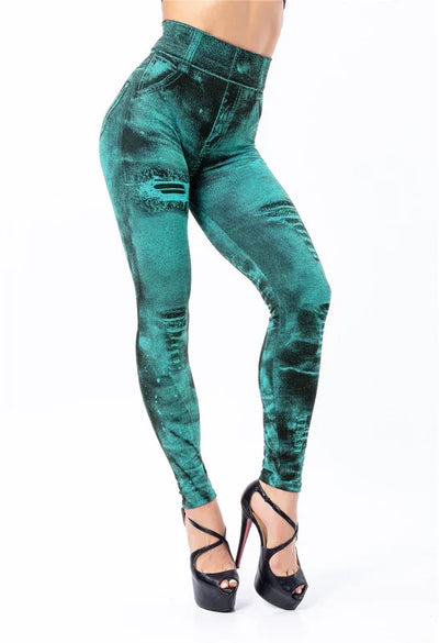 Women Tie Dye Gym Leggings Sexy