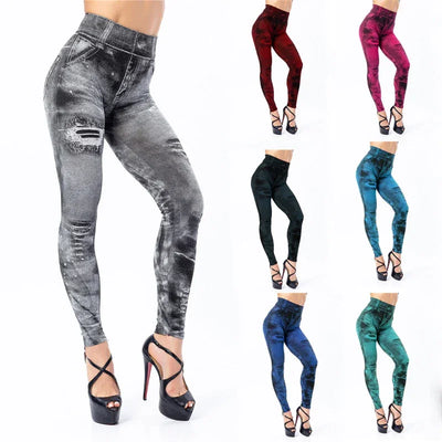 Women Tie Dye Gym Leggings Sexy