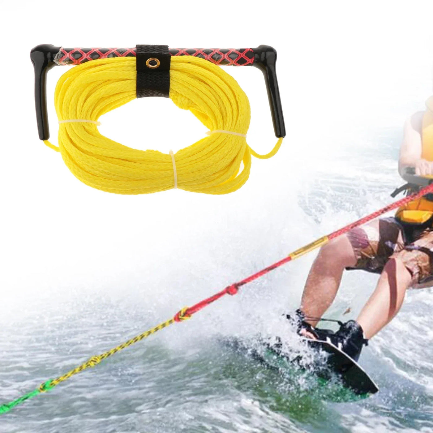 Wake Board Water Ski Rope Towing Line Wakeboard Surf Rope Water Ski Tow Rope Comfortable Gripping Multifunctional Water Sports