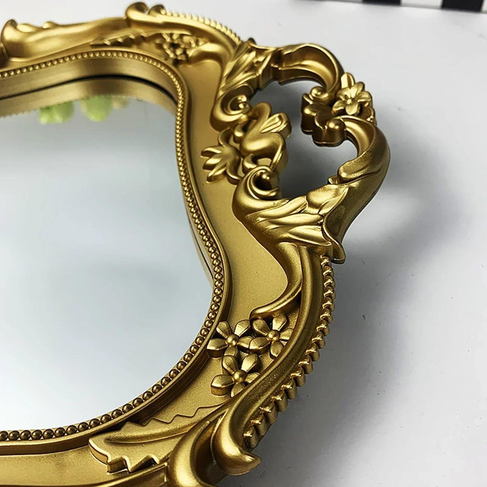Art mirror decor tray jewelry serving for boho luxury miroir bedroom counter home decorative accessories