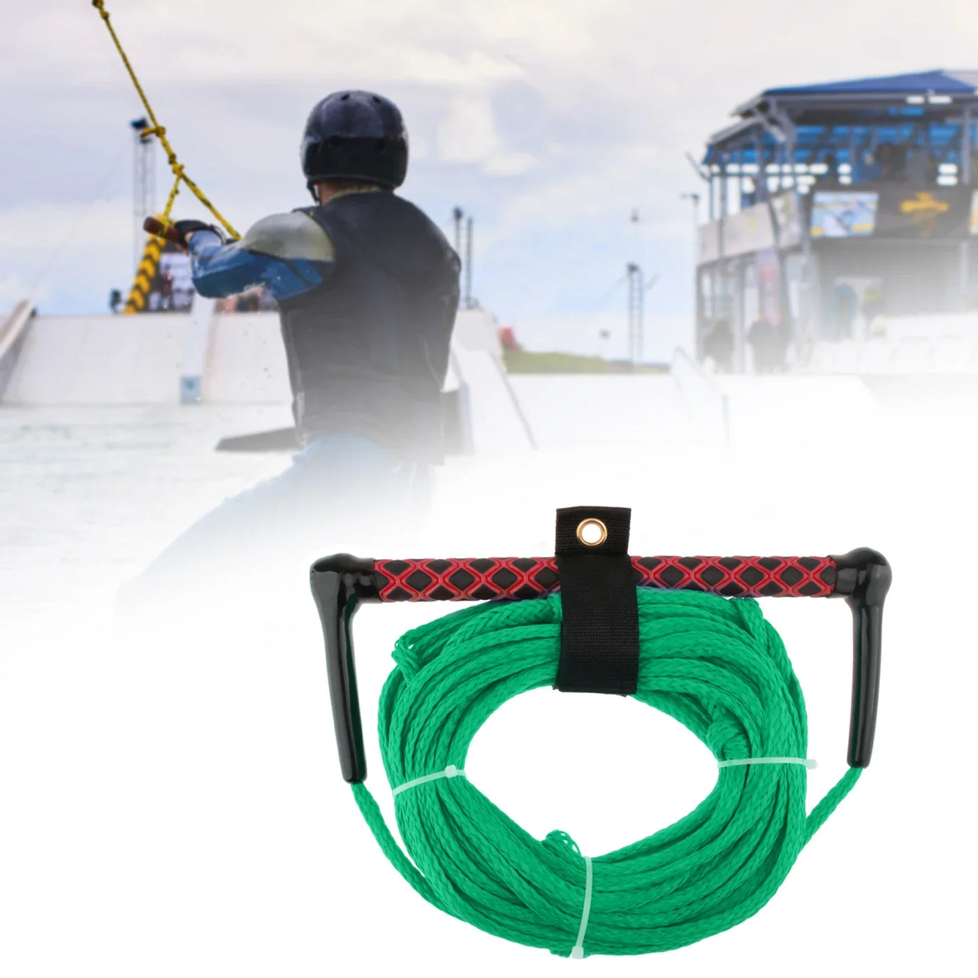 Wake Board Water Ski Rope Towing Line Wakeboard Surf Rope Water Ski Tow Rope Comfortable Gripping Multifunctional Water Sports