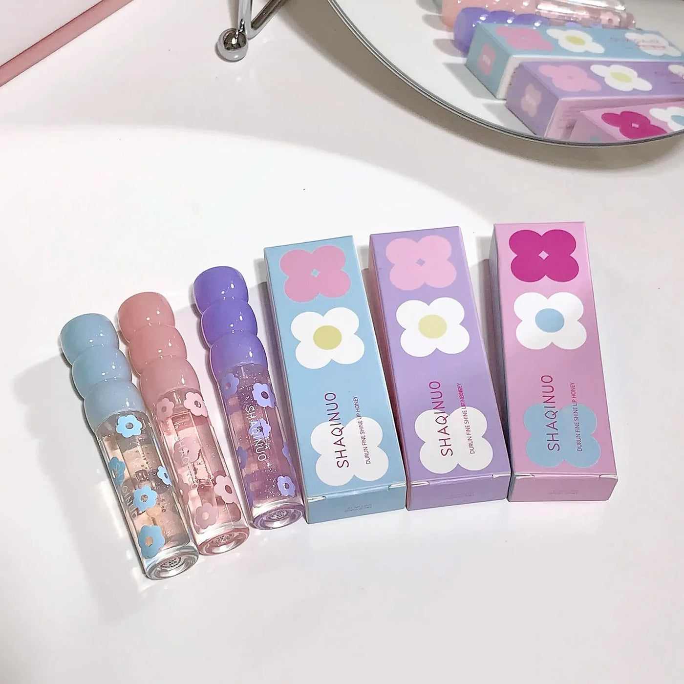 Shimmering Dewy Hydrating Lip Oil Gloss - Intense Moisturizer with Lightweight, Non-Sticky Shine - Perfect Long-Lasting Lip Care