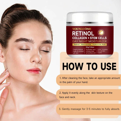Retinol Day Night Moisturizer Neck and face set night cream Collagen Smooth wrinkles Face Cream For Moisturizer Whitening Bright