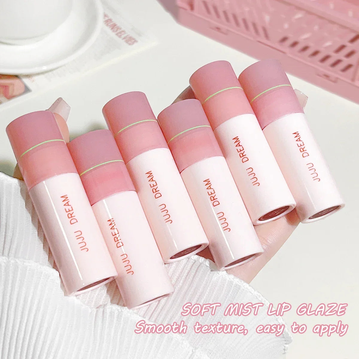 Airy Matte Velvet Lipstick Set  Makeup – 6 Rich Shades, Smudge-Proof & Long-Lasting