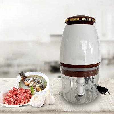 Electric Garlic Chopper Kitchen Gadget Durable Portable Food Processor Blender Shredder for Nuts Meat Garlic Chili Peppers