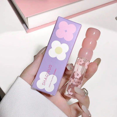 Shimmering Dewy Hydrating Lip Oil Gloss - Intense Moisturizer with Lightweight, Non-Sticky Shine - Perfect Long-Lasting Lip Care