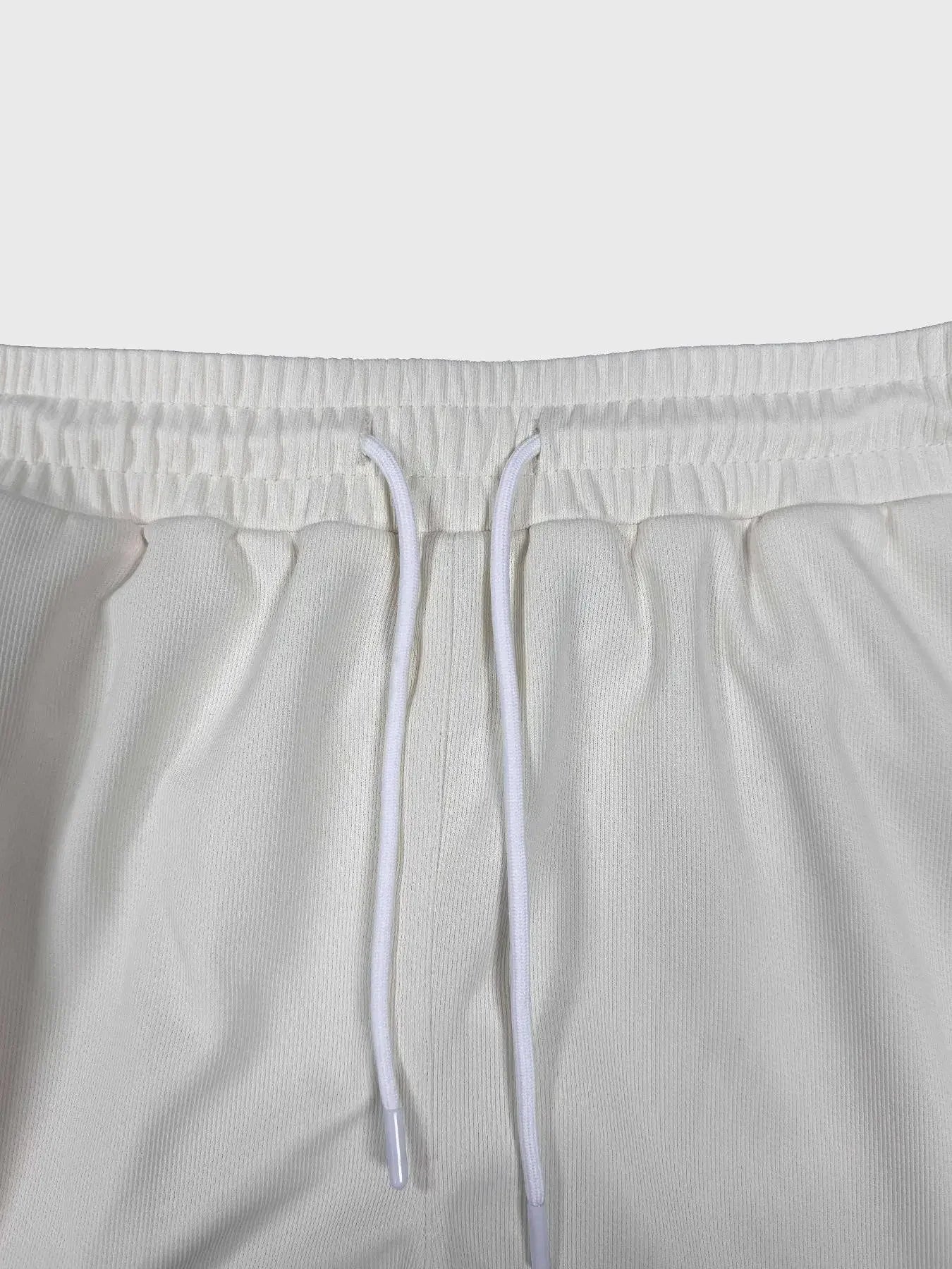 Men's athletic casual pants, simple, leg reflective strip design, elastic waistband, suitable for daily, running, multi-scene