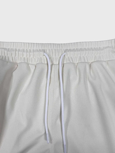 Men's athletic casual pants, simple, leg reflective strip design, elastic waistband, suitable for daily, running, multi-scene