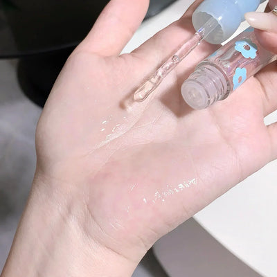 Shimmering Dewy Hydrating Lip Oil Gloss - Intense Moisturizer with Lightweight, Non-Sticky Shine - Perfect Long-Lasting Lip Care