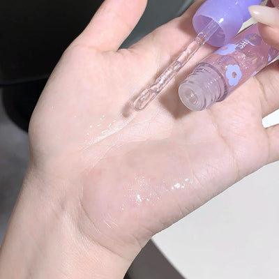 Shimmering Dewy Hydrating Lip Oil Gloss - Intense Moisturizer with Lightweight, Non-Sticky Shine - Perfect Long-Lasting Lip Care