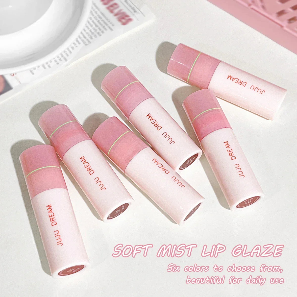 Airy Matte Velvet Lipstick Set  Makeup – 6 Rich Shades, Smudge-Proof & Long-Lasting