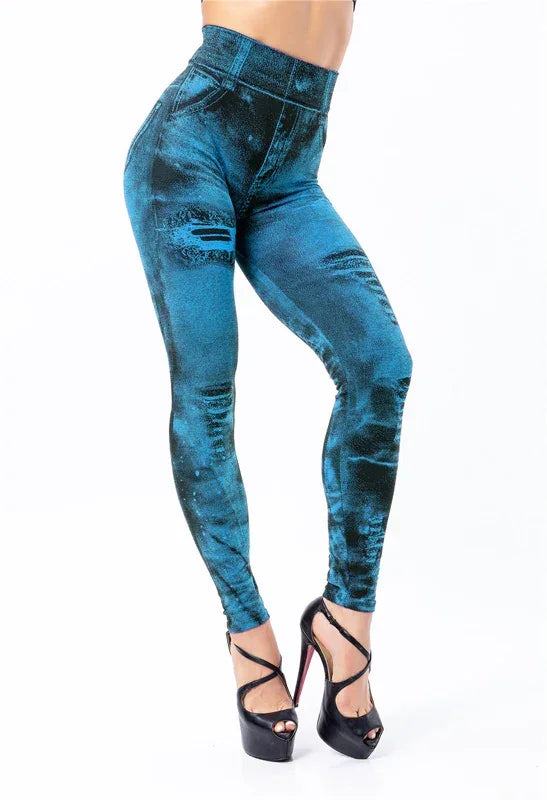 Women Tie Dye Gym Leggings Sexy