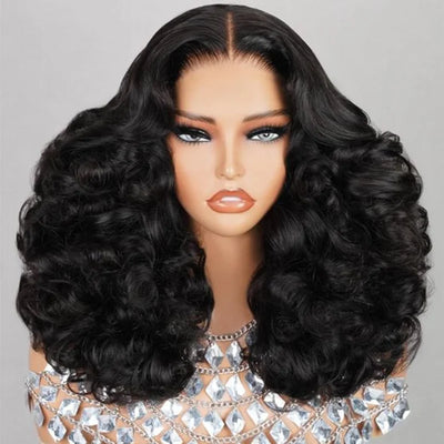 Short Human Hair Wigs Bob Wig 13x4 Loose Wave Frontal Wig Lace Front Wigs  Body Wave 4X4 Lace Closure Human Hair Wig For Women