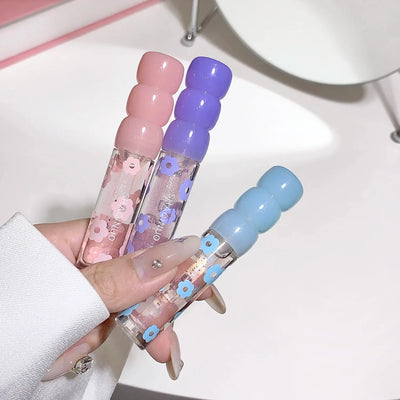 Shimmering Dewy Hydrating Lip Oil Gloss - Intense Moisturizer with Lightweight, Non-Sticky Shine - Perfect Long-Lasting Lip Care