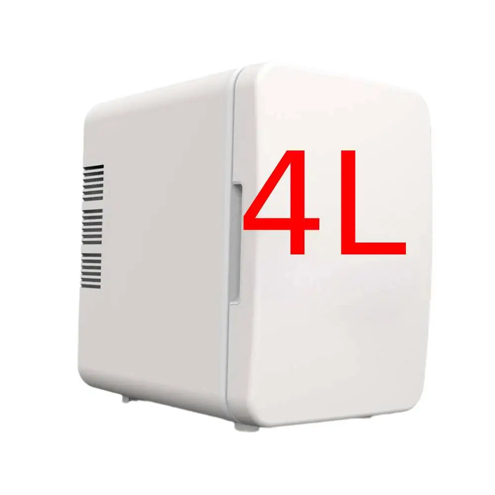 4L Mini Fridge Car Refrigerators Multiuse Cosmetics Skincare Fridge for Food Drinks Outdoor Travel Home Cooling Warmer ice box