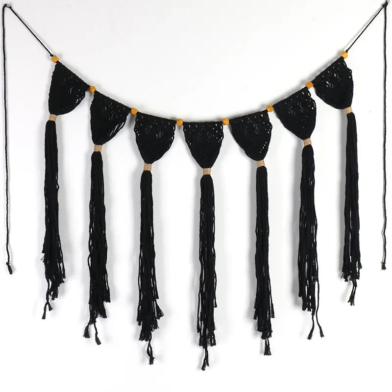 Wall Hanging Decoration Tassel Macrame Hand-Woven Tapestry Bohemian Boho Home Apartment Bedroom Livingroom Hotel Shop Mall Decor