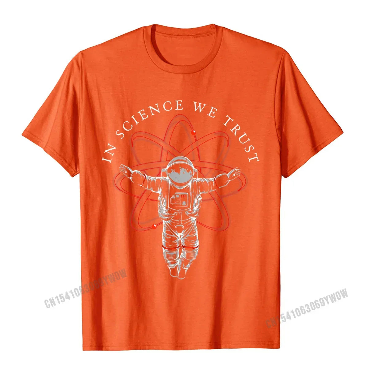 Atheist Shirt In Science We Trust Astronaut Humanist T-Shirt Camisas Men Cotton Tees Hip Hop New Design Casual Tshirts
