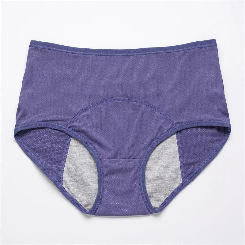 Menstrual Panties Women UnderwearPlus SizeLeak-proof ElasticHigh-waist  Physiological Mesh  Female Lingerie BikiniBriefs