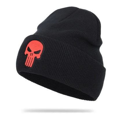 Beanies Hat Unisex Hat Keep warm Skull pattern Set head cap Winter hat Casual Beanies Hip-hop Knitted Winter Hat Ski Beanie Hat