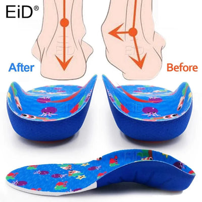 Kids Children 3D Orthopedic Insoles Arch Support insole for OX-Legs Flat Foot insoles Orthotic Pads Correction Health shoes pad