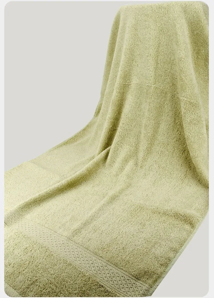 Large Bath Towels for Adults, 100% Cotton, Solid Terry, Beach Towel, Absorbent Yoga Shower Towels Bathroom, Wholesale, 70*140cm