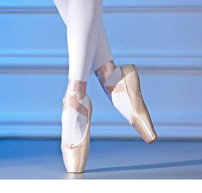Women Ballet Dance Shoes Child and Adult Ballet Pointe Shoes Professional with Ribbons Shoes Woman Zapatos Mujer Sneakers Girls