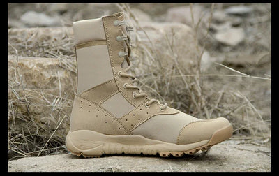 Summer Combat Boot Men Women Climbing Training Lightweight Waterproof Tactical Boots Outdoor Hiking Breathable Mesh Shoes