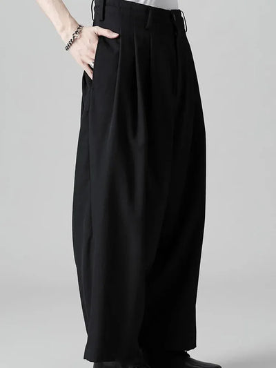 Men's Wide-Leg Pants Spring And Autumn New Yamamoto Style Fashion Trend Youth Leisure Loose Large Size Pants