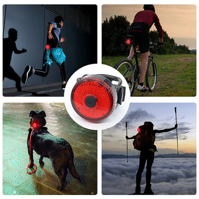 Bicycle Tail Lamp Headlight 400 Lumens Waterproof LED Warning Light Mountain Bike Luminous Night Riding Equipment Bike Lights