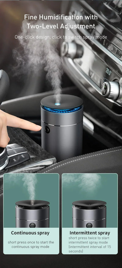 Baseus Car Diffuser Humidifier Auto Air Purifier Aromo Air Freshener with LED Light For Car Aroma Aromatherapy Diffuser