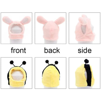 Animal Decorate Pet Cat Hat Multi Sizes Designer Soft Cotton Dogs Accessories Head Wear Adjustable Lovely Winter Kitten Caps