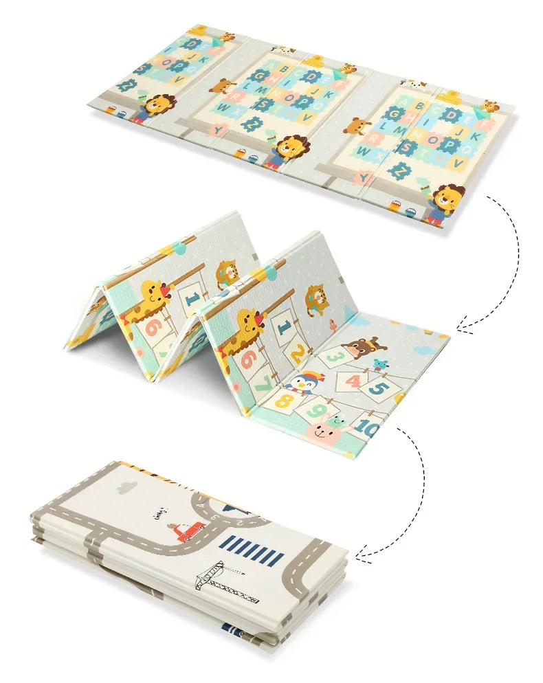Baby Play Mats Activities Mats For Baby Game Mats Waterproof Children's Rug Kids Crawling Play Floor Carpets משטח פעילות לתינוק