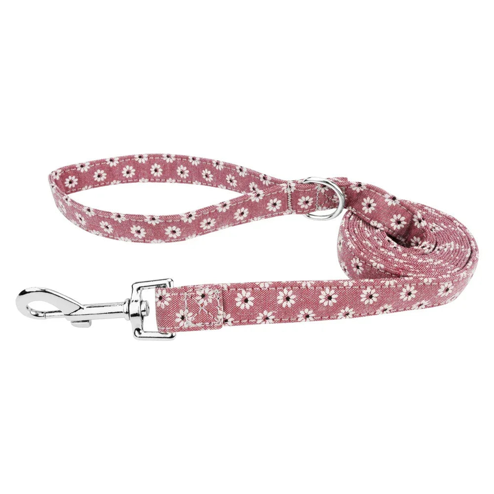 Dog Leash Fashion Flower Pet Leashes Medium Large Puppy Leashes Lead Rope For Cat Big Small Pet Harness