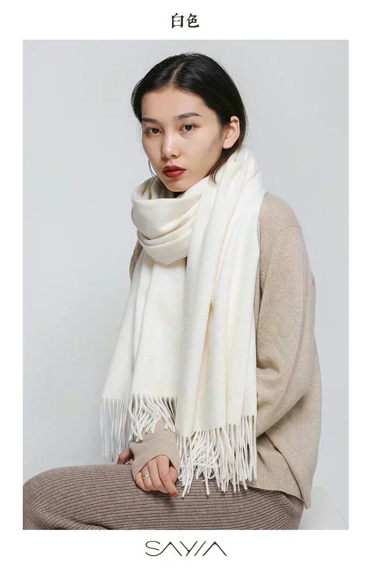 Soft cashmere big scarf for women shawl 200*70 cm real pashmina