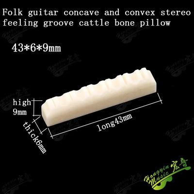 Acoustic guitar  and 4 5 6 7 12String Bass guitar nut slotted, upper and lower nuts slotted in various sizes Made of Bovine bone
