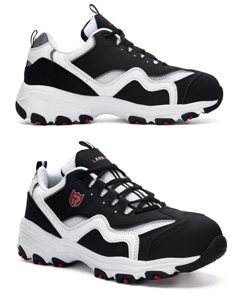 LARNMERN Men's Safety Shoes Steel Toe Work Shoe Anti-puncture Anti-smashing Construction Comfortable Lightweight Breathable Shoe