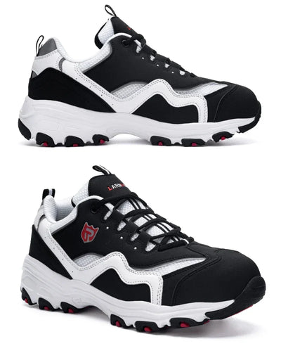 LARNMERN Men's Safety Shoes Steel Toe Work Shoe Anti-puncture Anti-smashing Construction Comfortable Lightweight Breathable Shoe